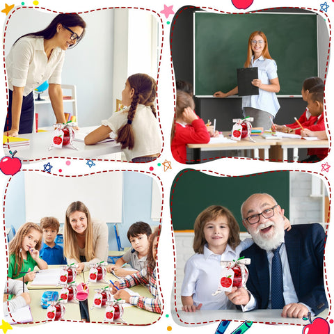 Briwooody classroom decor with apple theme enhances party atmosphere