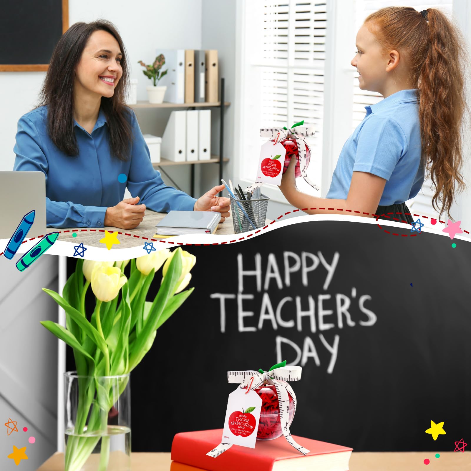 Briwooody teacher greeting cards with jars add a personal touch to gifts