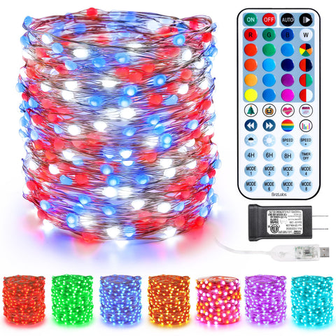 BrizLabs color-changing fairy lights with remote for easy mood lighting