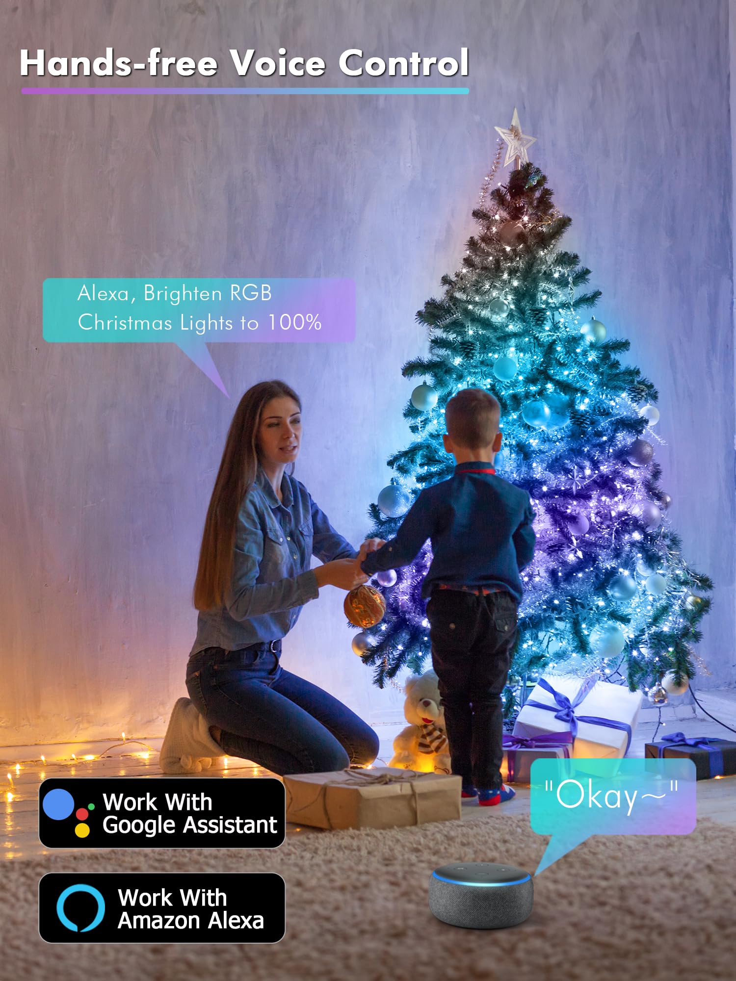 BrizLabs Fairy Lights app control enables seamless configuration and grouping.