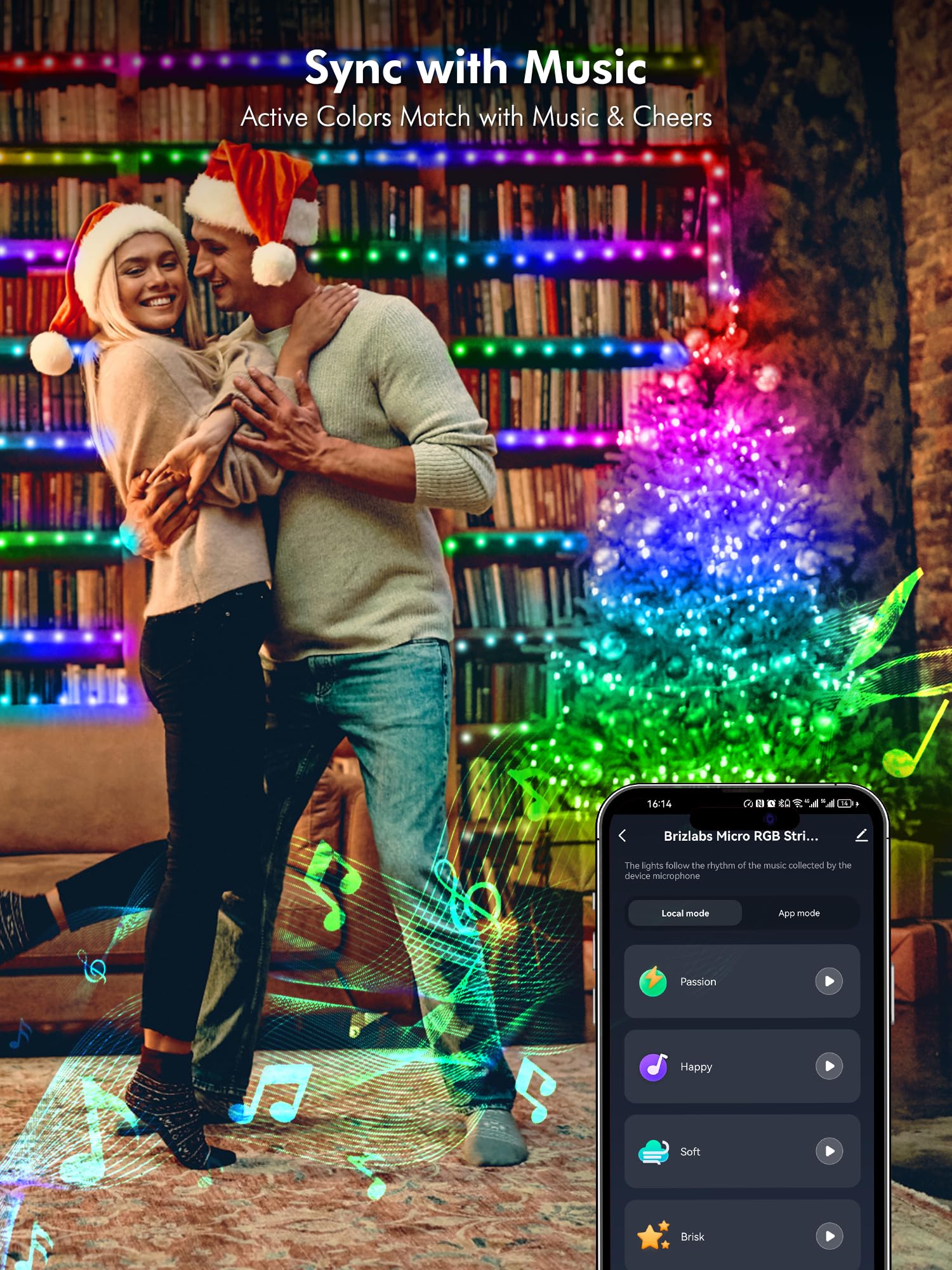 BrizLabs Dimmable LED string lets you tailor mood and brightness.