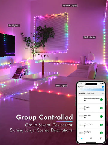 BrizLabs 200 LED string with music sync for lively gatherings and parties.