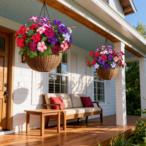 Includes four 19-inch Brlita petunia stems for easy decorating