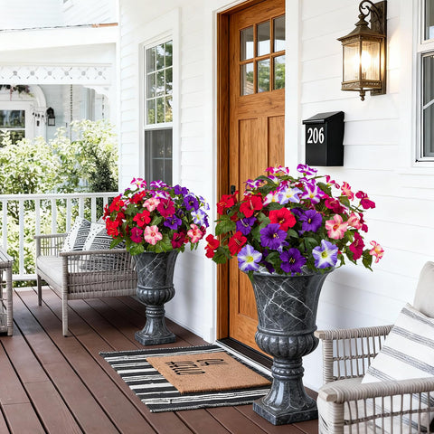 Greenery and leaves in Brlita petunias provide natural look and balance