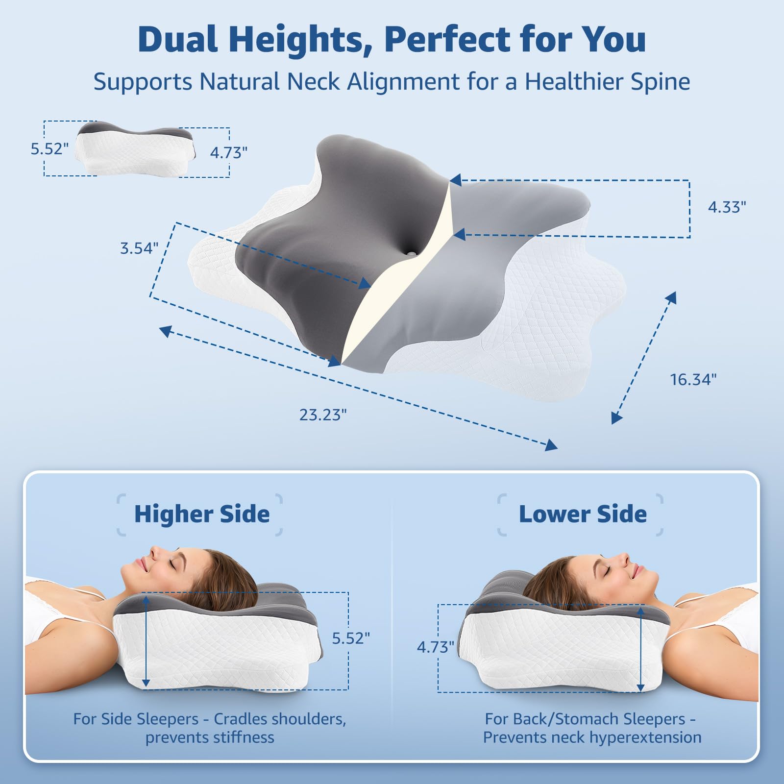 BRO ergonomic neck support promotes natural alignment for mornings with less tension.