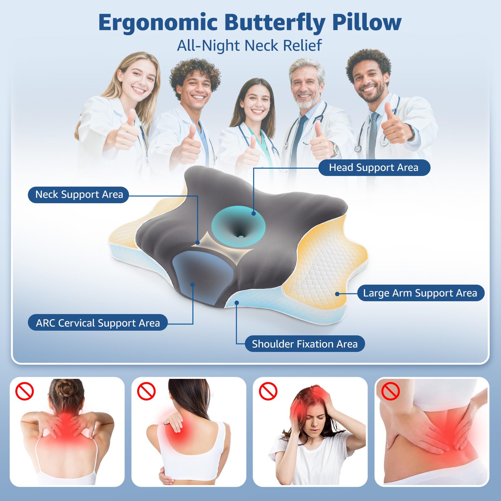 BRO high-density memory foam core maintains shape with steady support.