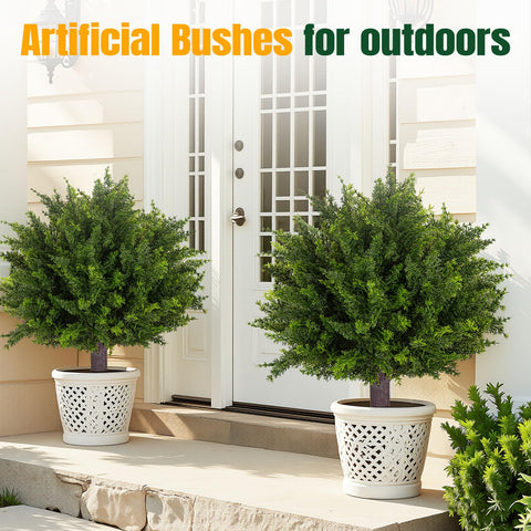 Broiscy 2-pack on patio, balanced height for versatile outdoor decor.
