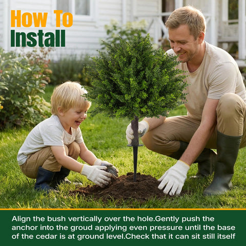 Broiscy topiary setup, quick no-tools assembly for instant greenery.