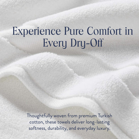 Brooklinen towel texture demonstrating absorbent performance after shower
