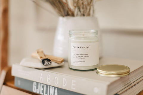Brooklyn Candle Studio Palo Santo jar candle is hand-poured in the USA