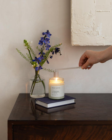 Brooklyn Candle Studio Palo Santo jar candle uses lead-free wicks for safe use