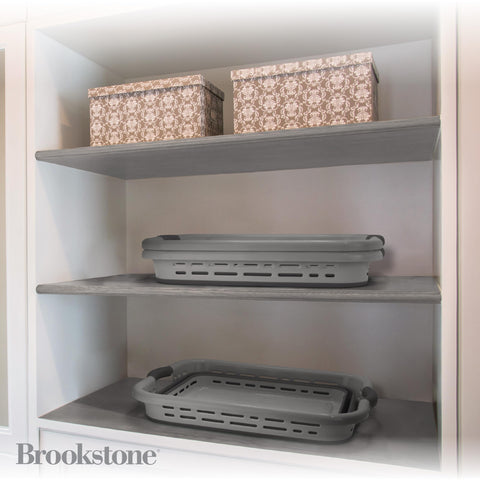 Brookstone 11 gallon XL basket ready for full load laundry.