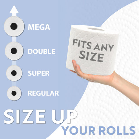 Brookstone bronze holder demonstrates mega-roll capacity in a compact space