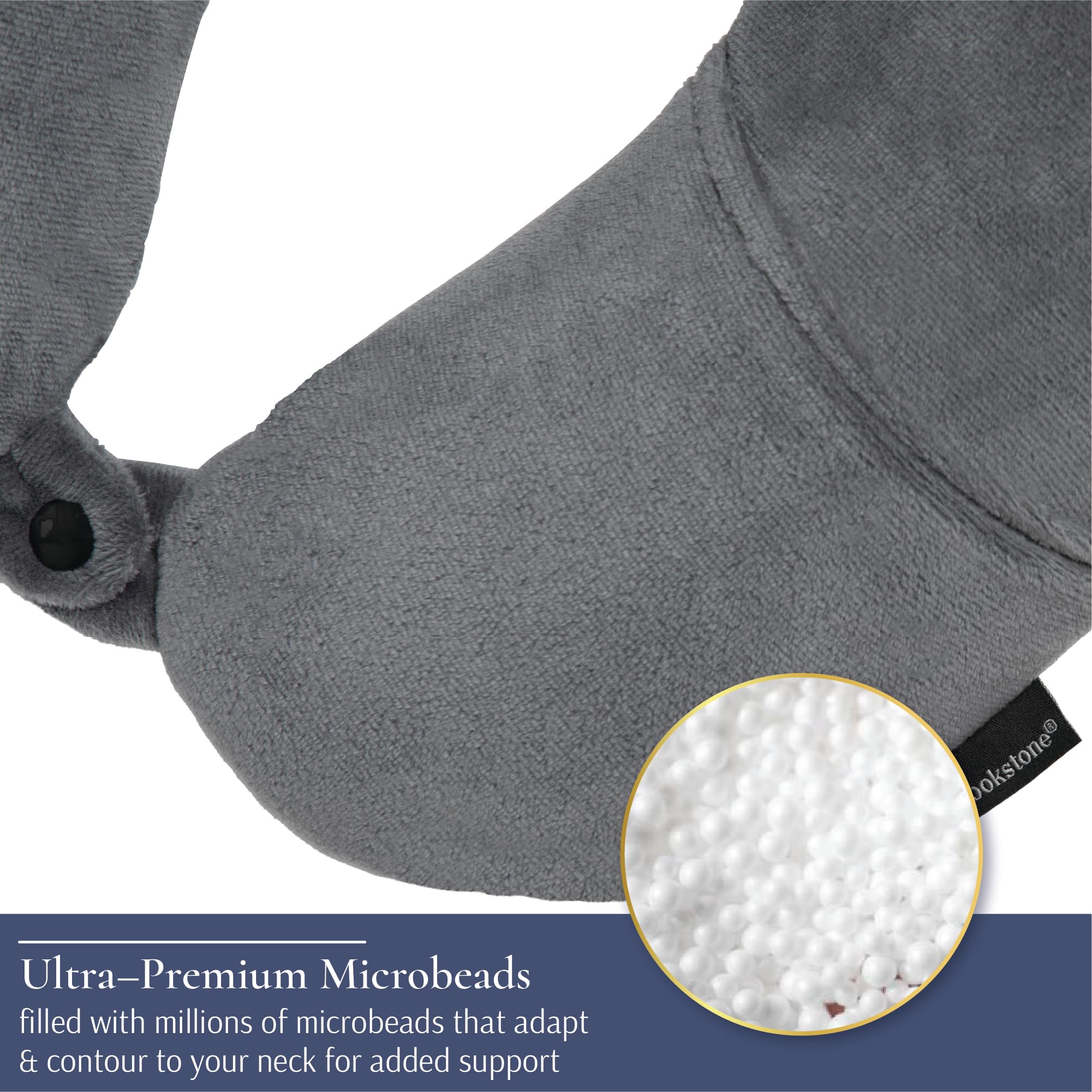 Brookstone dual-sided fleece and microfiber cover adapts to warmth or breathability