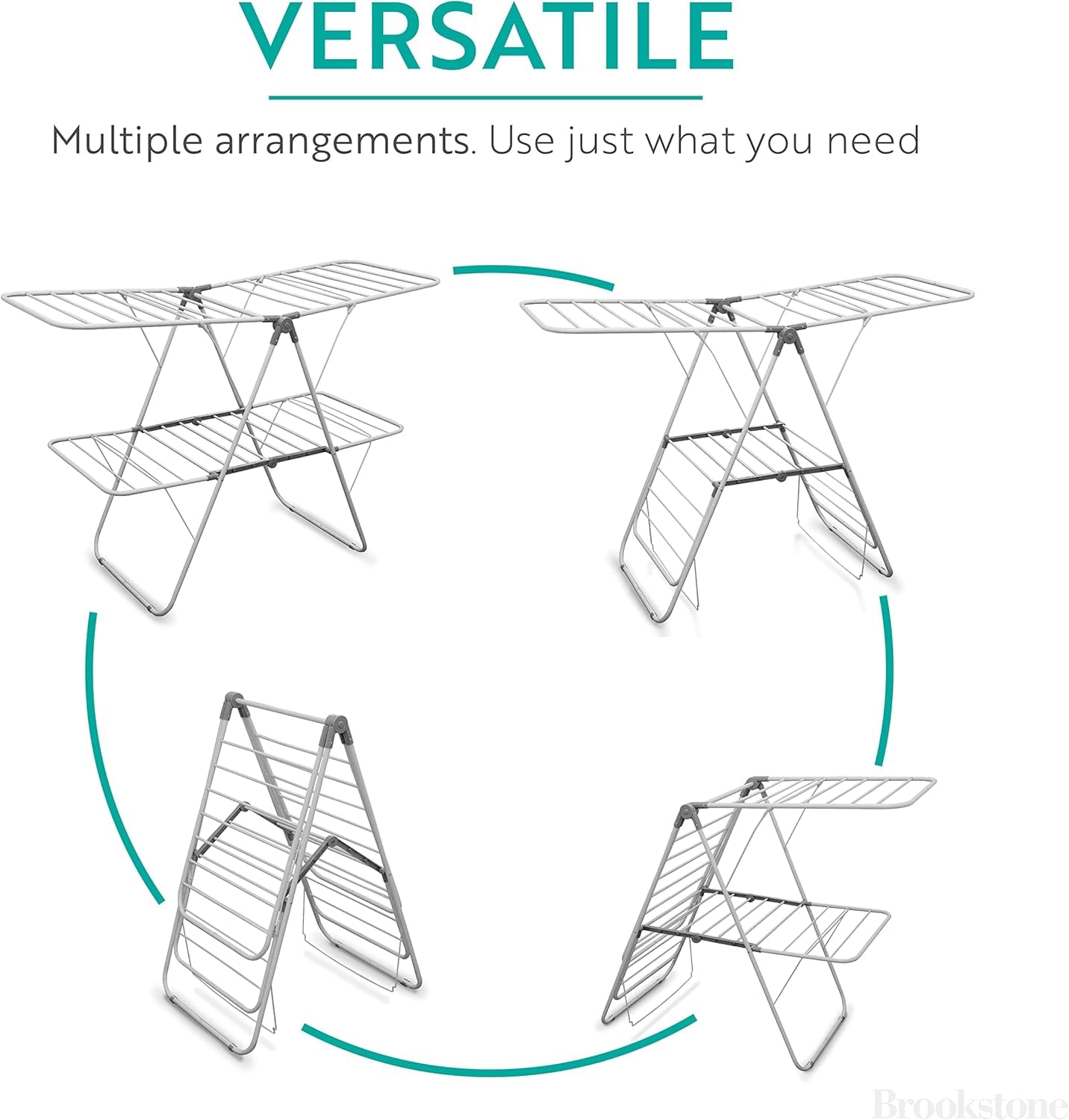 Brookstone rust-resistant frame supports durable daily use.