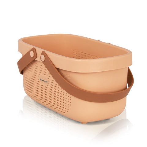Brookstone versatile home organizer caddy for shower and cleaning tasks.