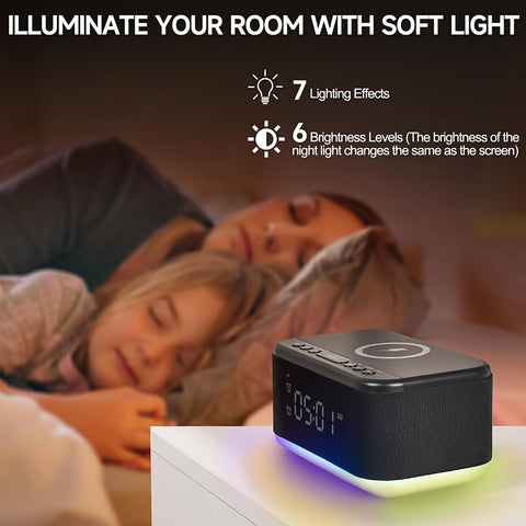 Broserengy Tech compact black design fits any bedroom décor.