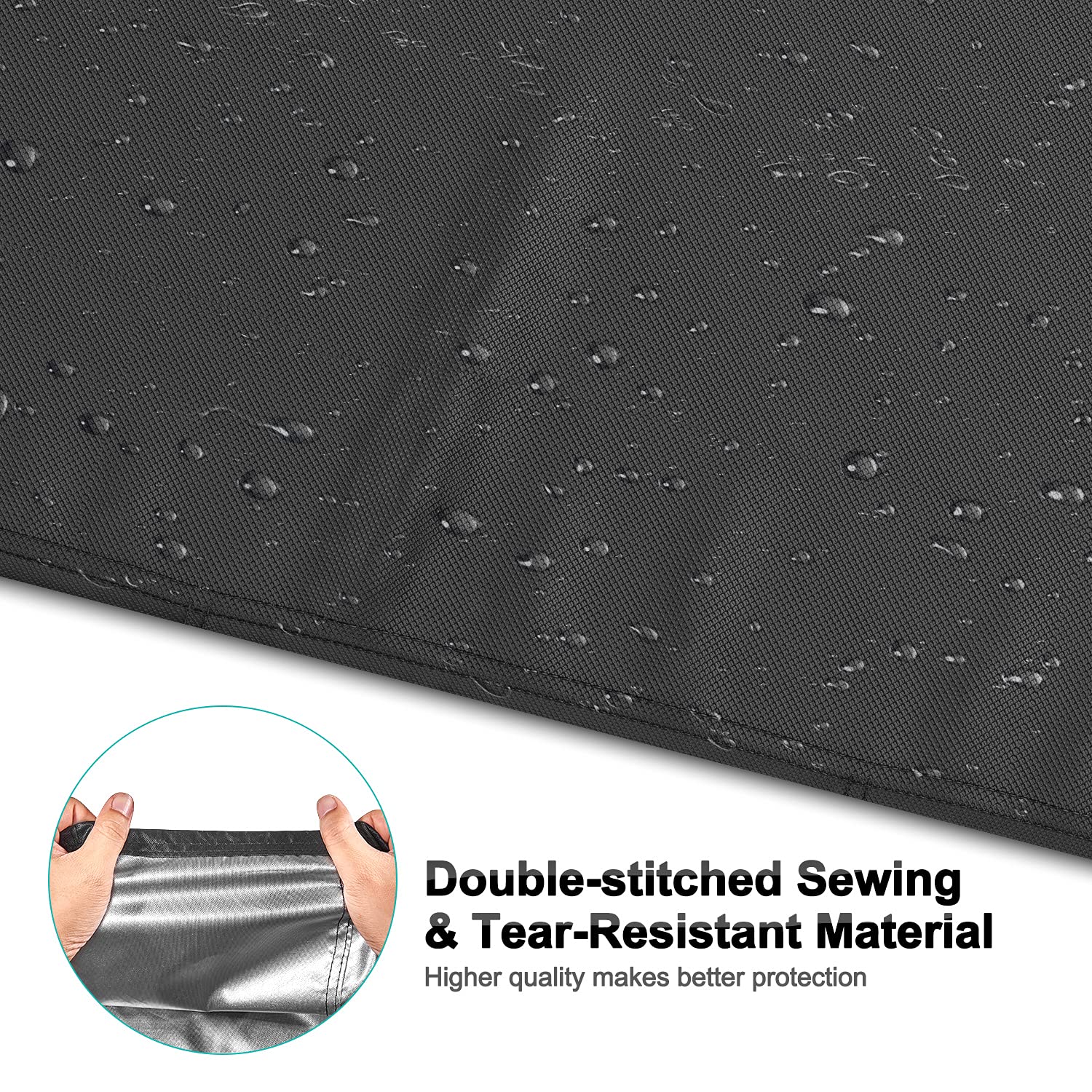 BROSYDA bottom drawstring creates a snug fit against wind