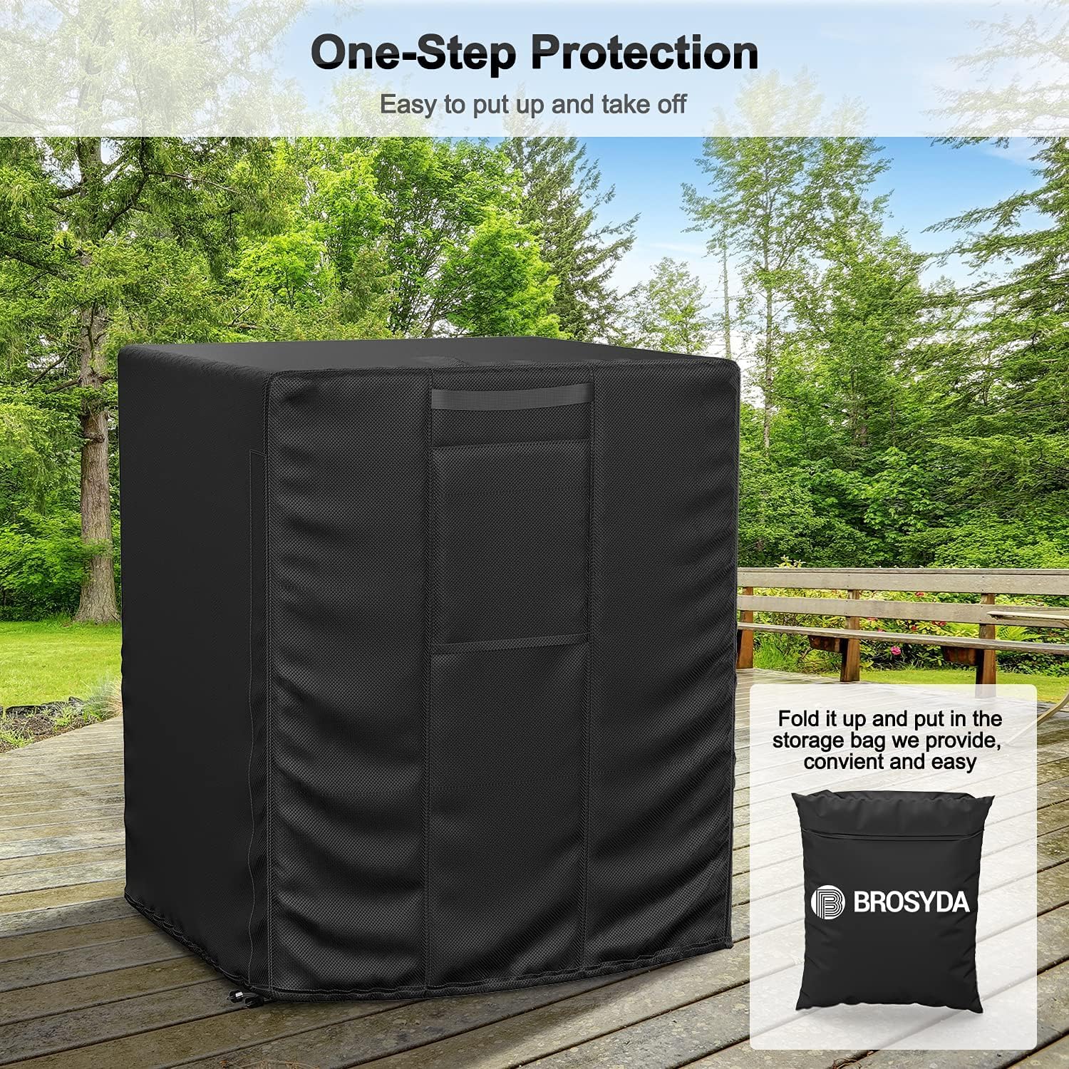 BROSYDA size guidance ensures proper fit with a 32x32x36 inch unit