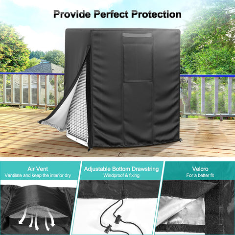 BROSYDA vented design maintains airflow while protecting the unit