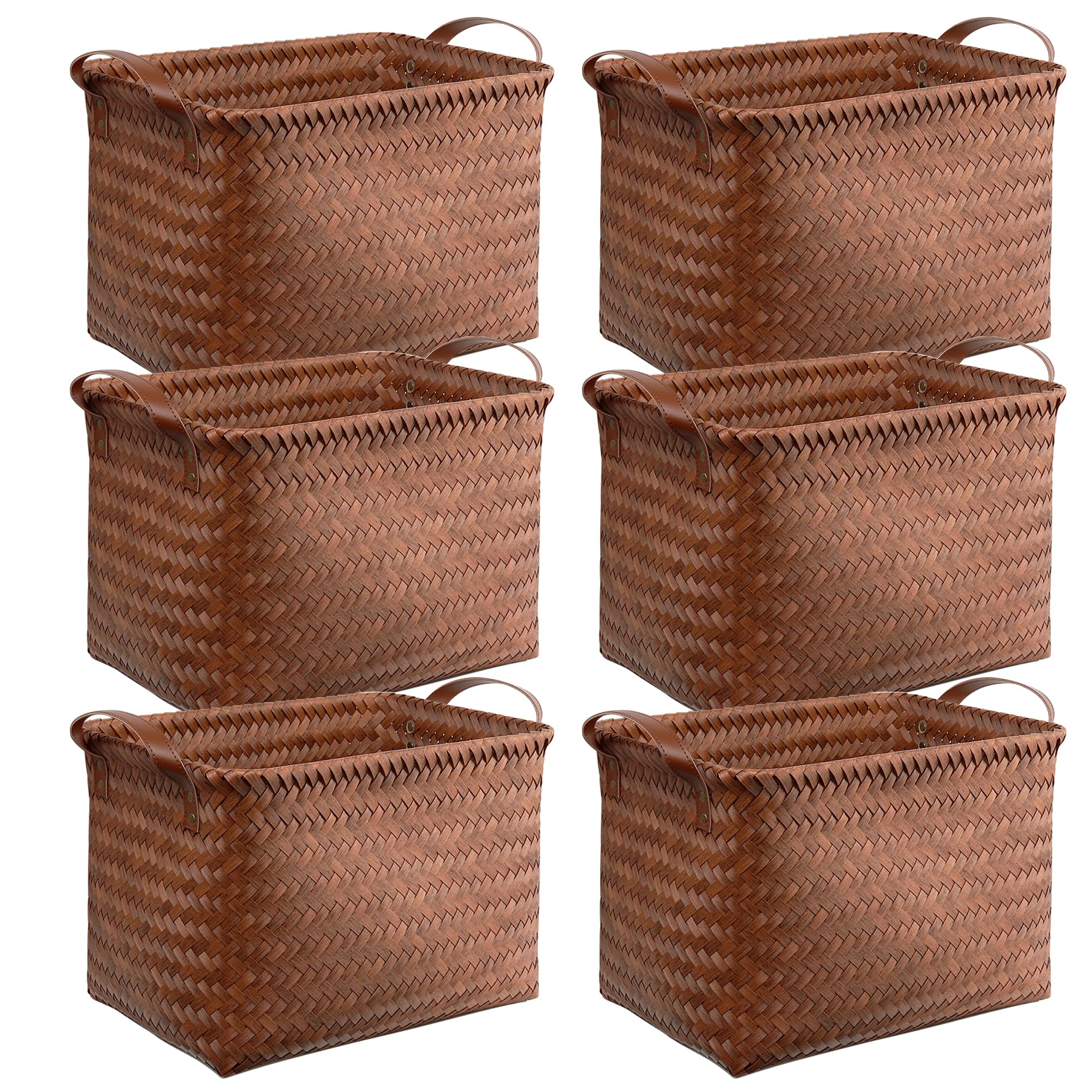 Brownlily handwoven laundry hamper basket keeps clothes organized and easily accessible.