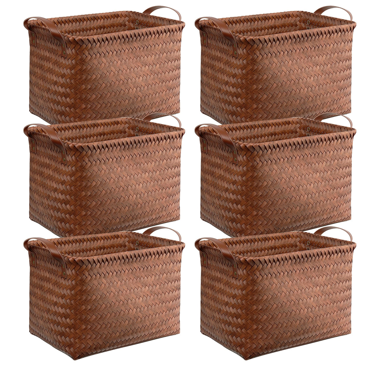 Brownlily handwoven laundry hamper basket keeps clothes organized and easily accessible.