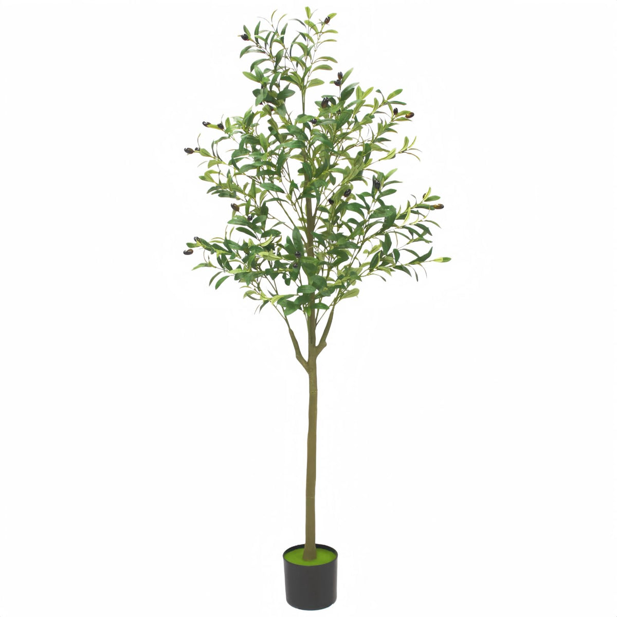 Brsazee 5FT olive tree with lifelike fruits for year-round decor