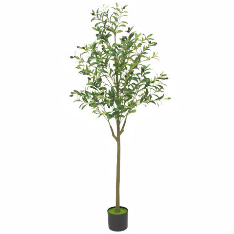 Brsazee 5FT olive tree with lifelike fruits for year-round decor