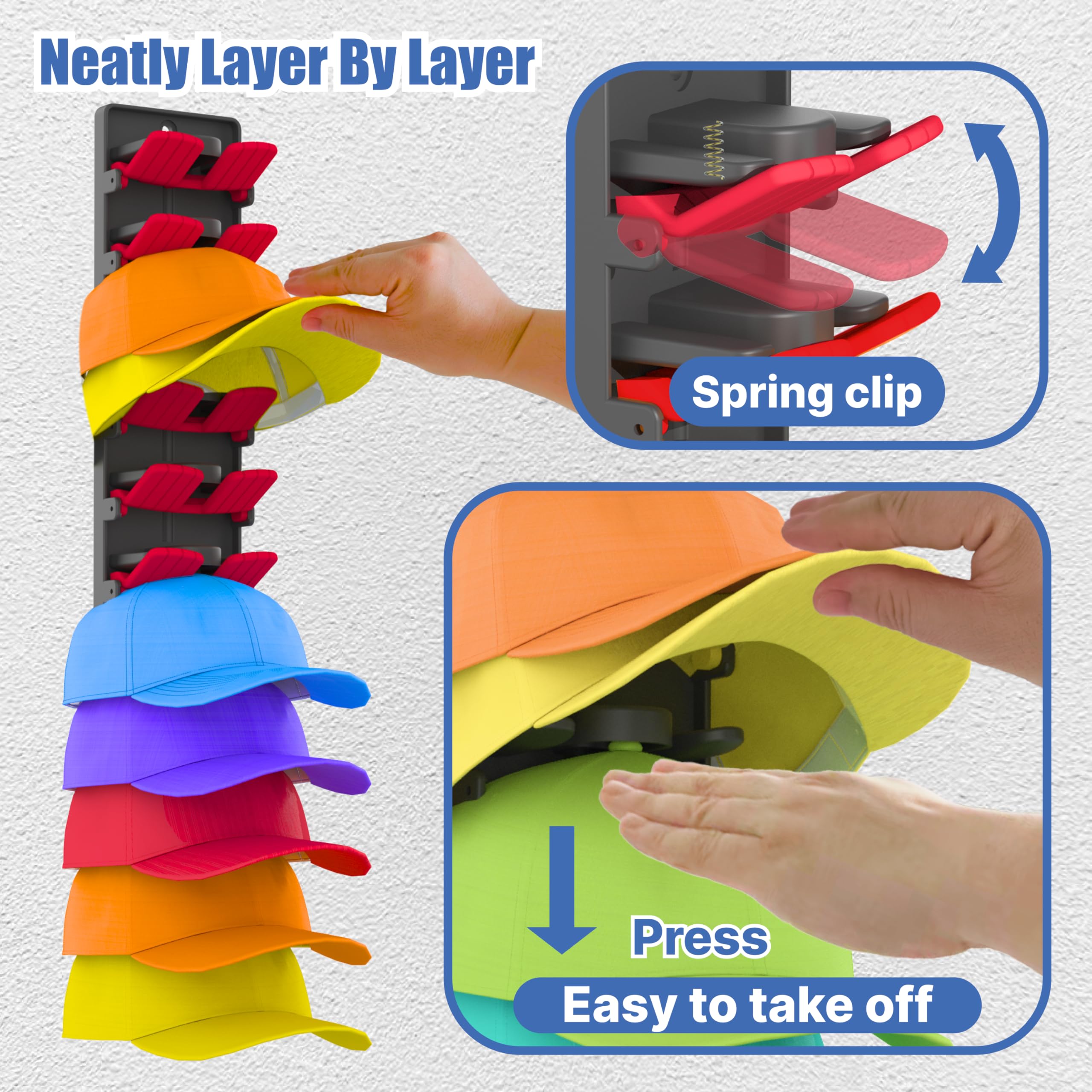 BRUBEQO adhesive-strip install for damage-free walls