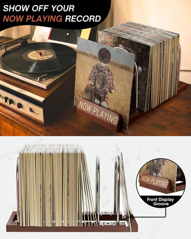 BS-VOG Now Playing wood and iron construction adds sturdy, stylish storage.
