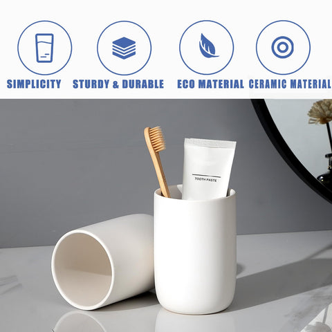 Ceramic BSDISP station for electric toothbrush and accessories on vanity