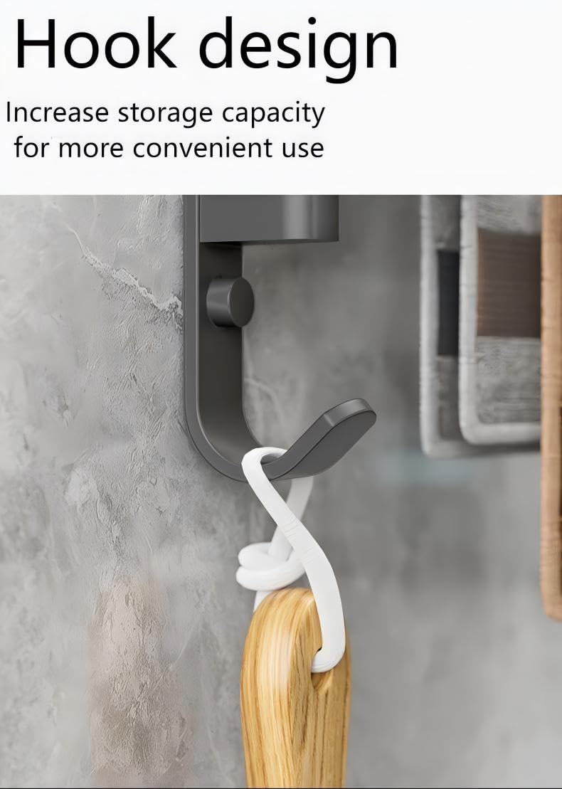 BSELUTNGY Swivel Towel Rack balcony setup for outdoor towel storage.