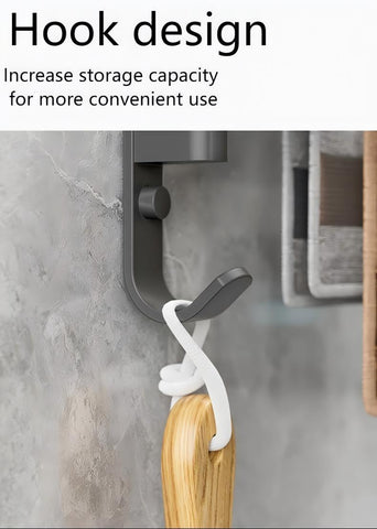 BSELUTNGY Swivel Towel Rack balcony setup for outdoor towel storage.