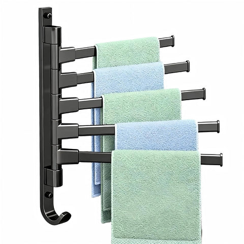 BSELUTNGY Swivel Towel Rack over the door for easy towel access.