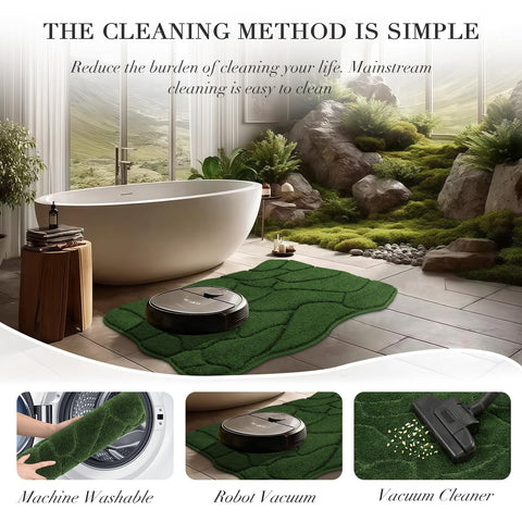 BSICPRO machine-washable rug stays colorfast after washes.