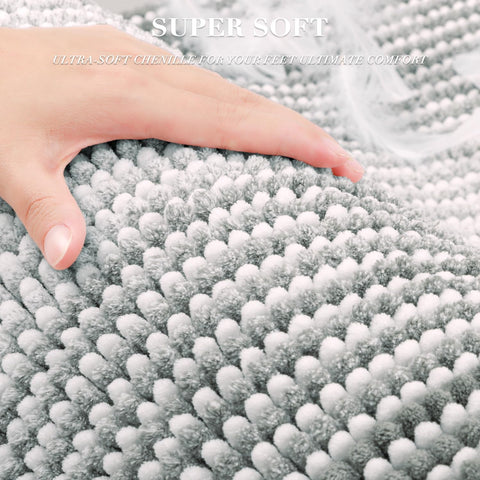 BSICPRO non-slip backing keeps mats firmly in place on tile or wood floors.