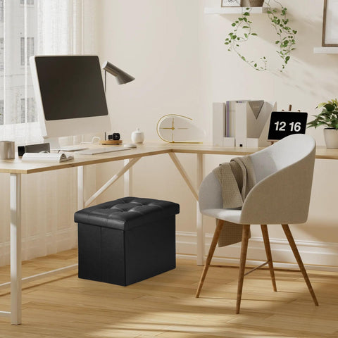 Bsketa storage ottoman 17x13x13 fits compact spaces.