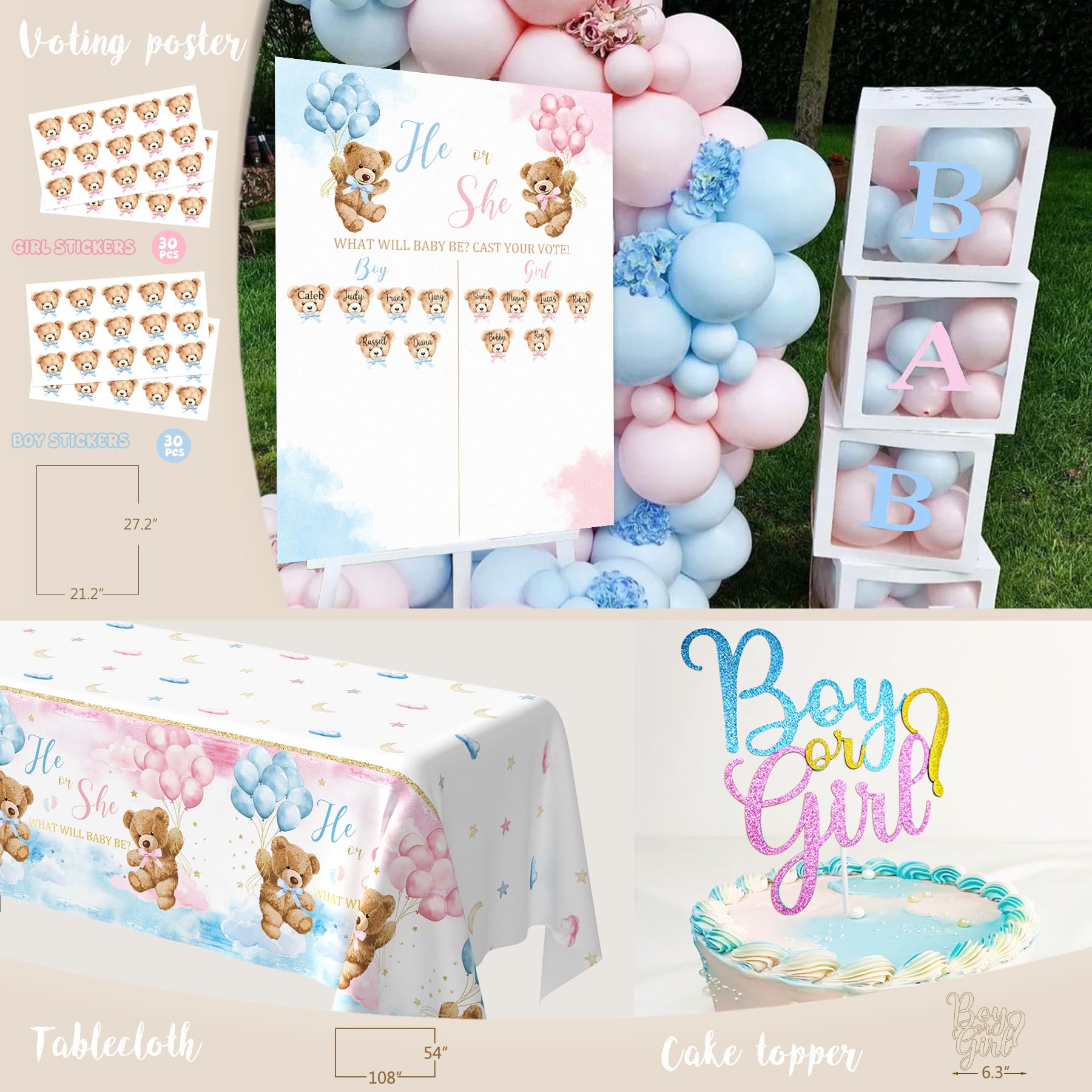 BSMIEFUS bear foil balloons boost party decor and photo opportunities