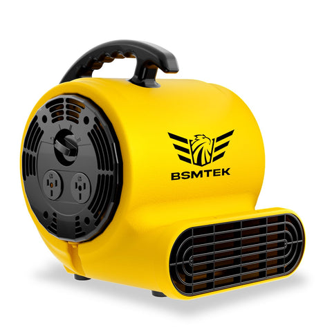 BSMTEK Air Mover Blower Fan front view showing its structure for carpet drying