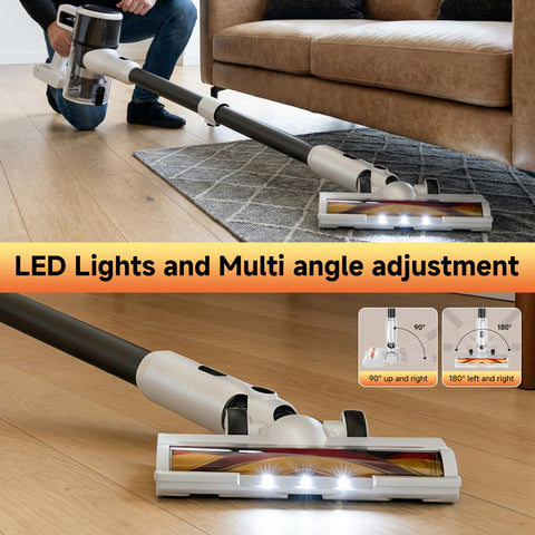 BSNAW handheld cleaning mode tackles stairs and upholstery with ease.