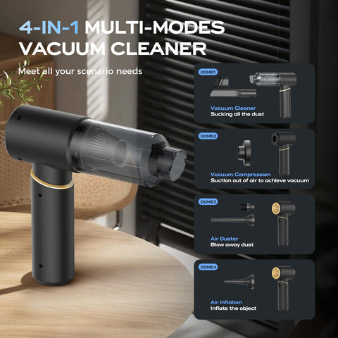 BSRCO 4 in 1 vacuum with blower, inflate and compress modes