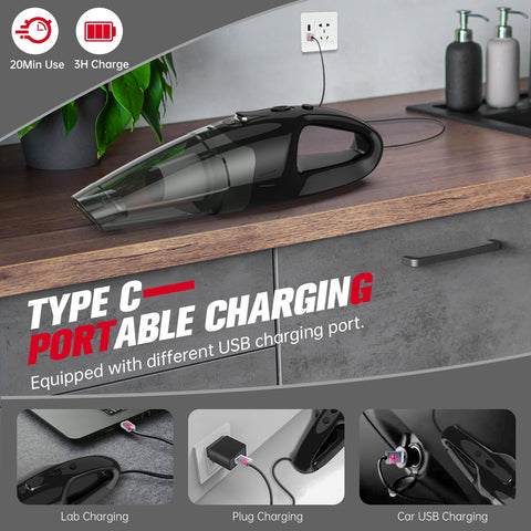 BSRCO vacuum includes crevice tool, soft brush, and long hose