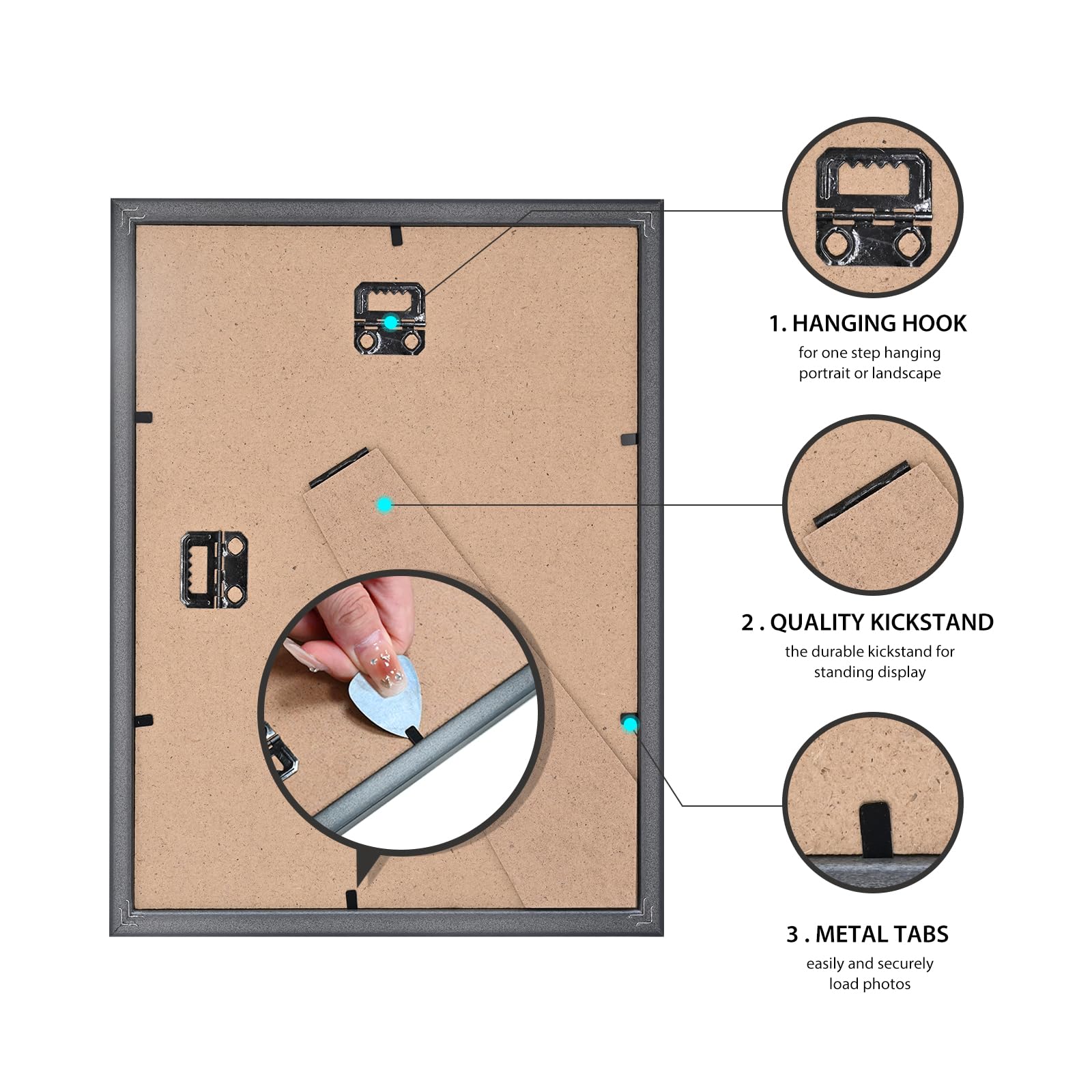 BSRHOME wall-mount hardware included for flexible display options.