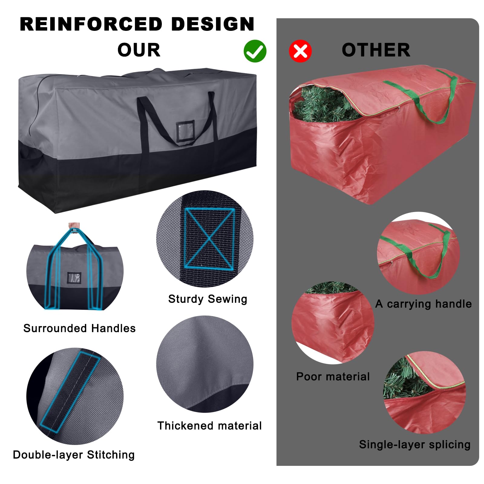 BSTGE bag offers front and back carry handles for simple transport