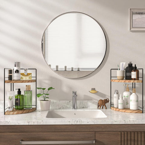 BSTSLL compact space saving storage rack enhances counter organization.
