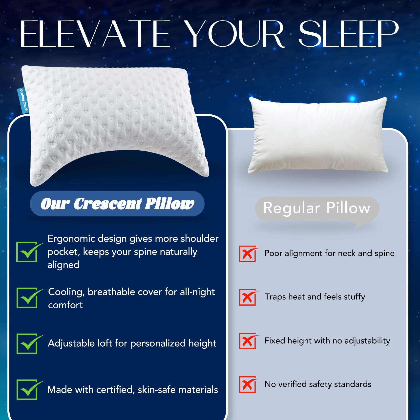 btasleeep adjustable-loft pillow lets you customize height with extra foam