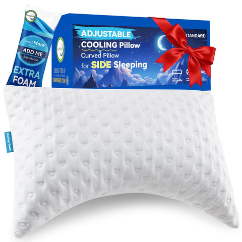 btasleeep crescent-curve pillow supports neck alignment for side sleepers