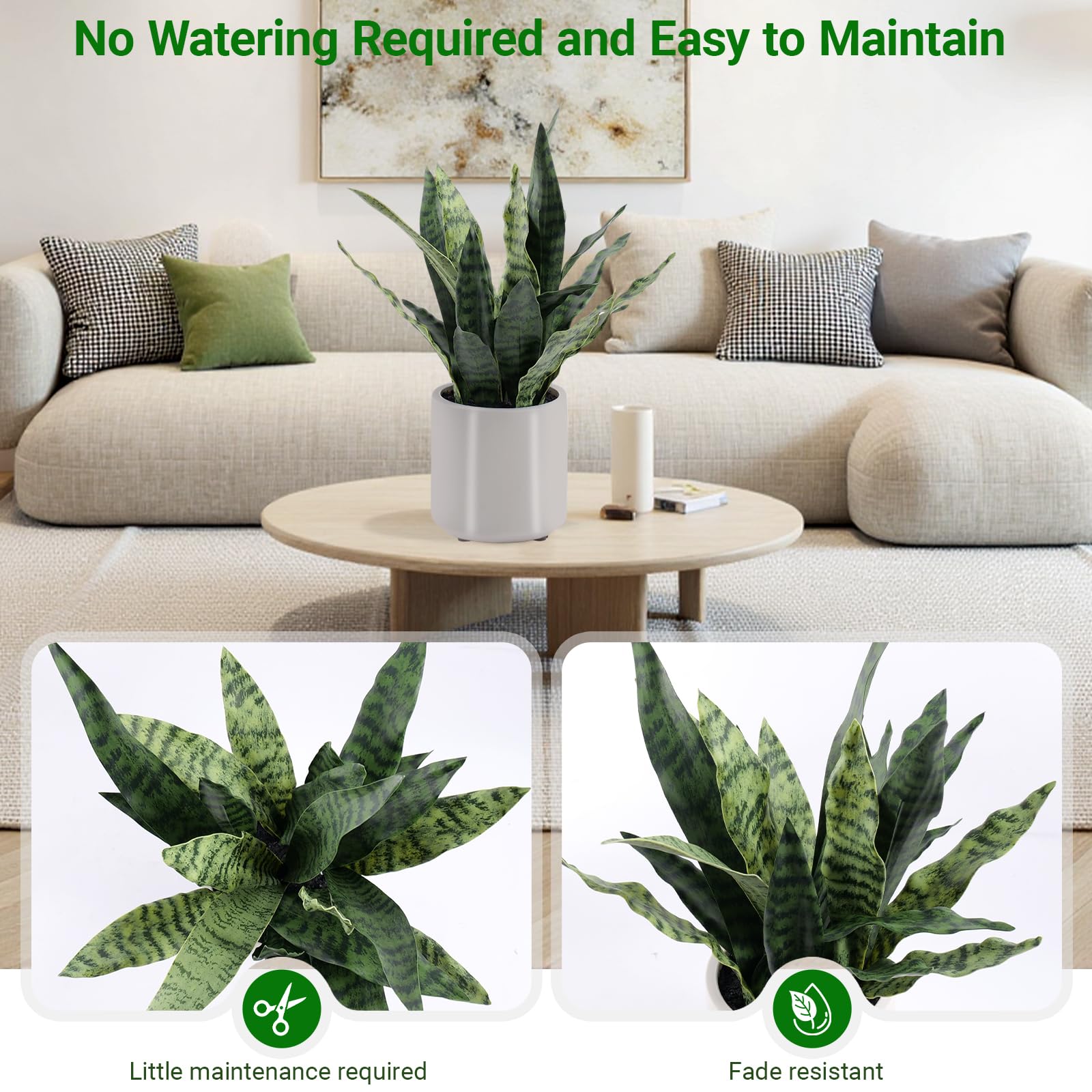 BTHM DSGN 22-inch faux plant in living room corner for instant greenery