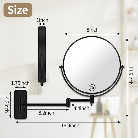 BTremary anti-rust, moisture-proof mirror designed for long-lasting bathroom use.
