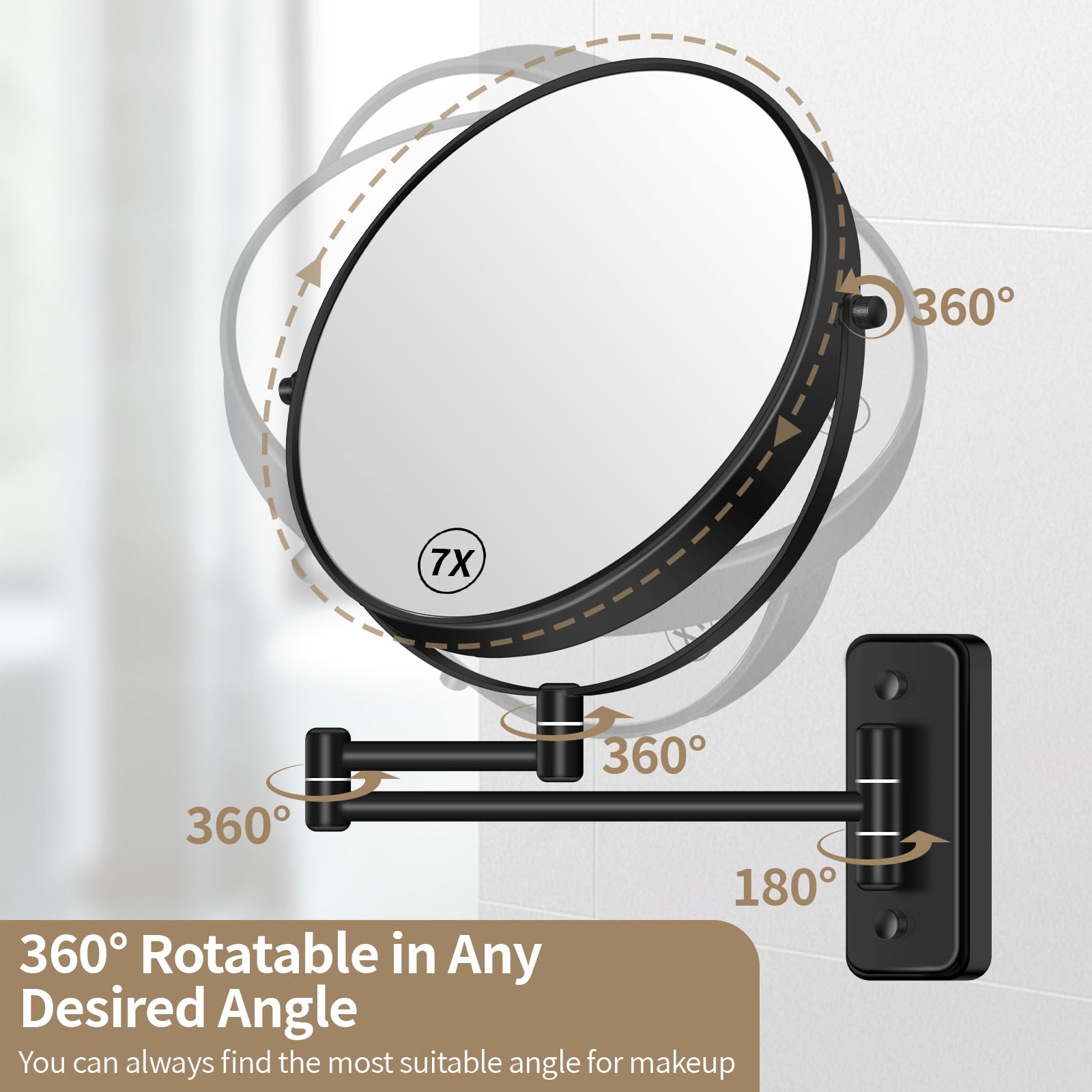 BTremary versatile mirror suitable for bathrooms, hotels, or salons.